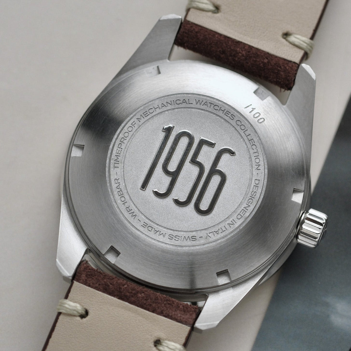 1956 3H Khaki - Tropical in gomma nero / Pelle vintage nera