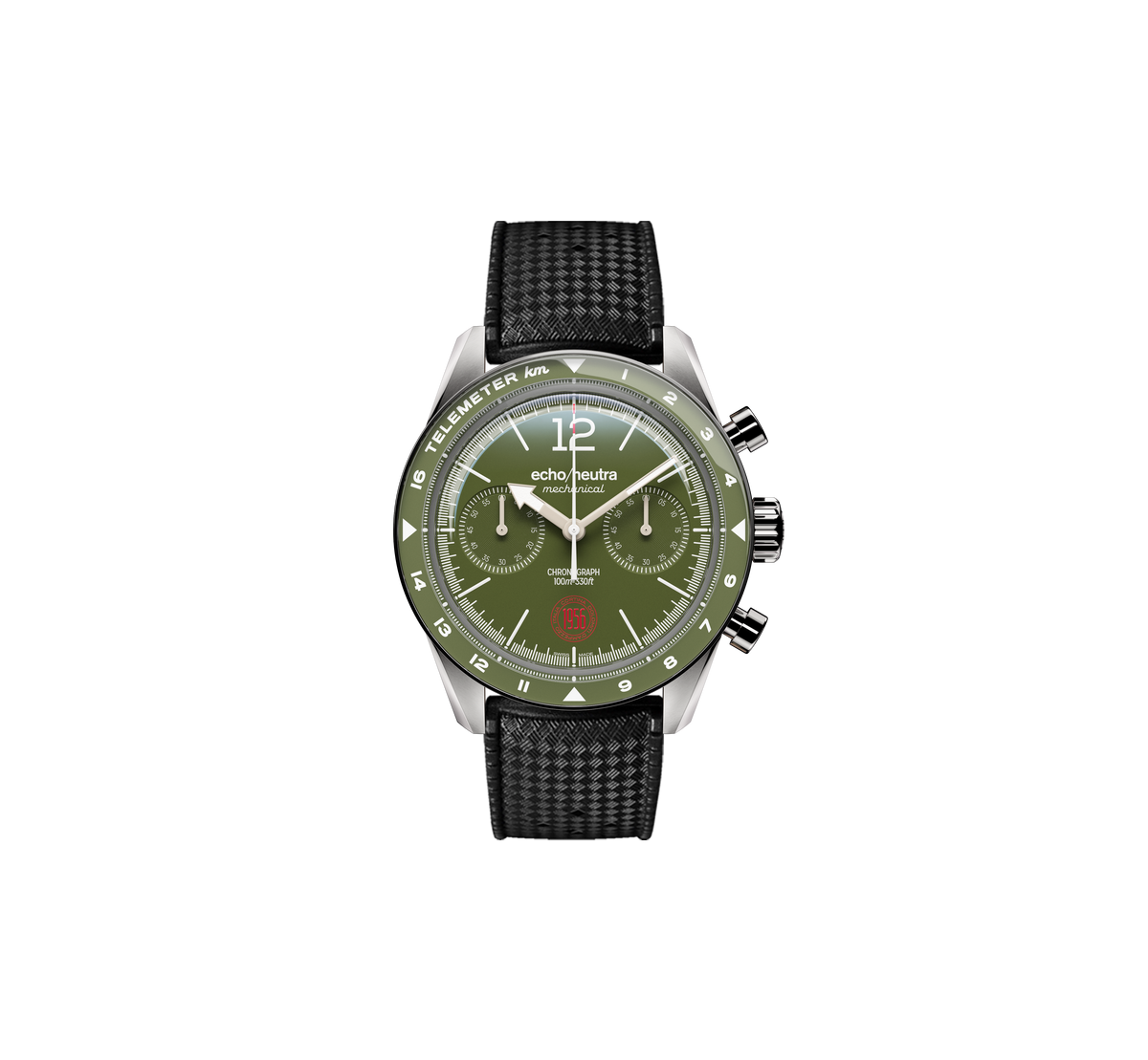 1956 Cronografo Alpine Green - "Tobacco" Vintage Suede / Scamosciato vintage “Tabacco”