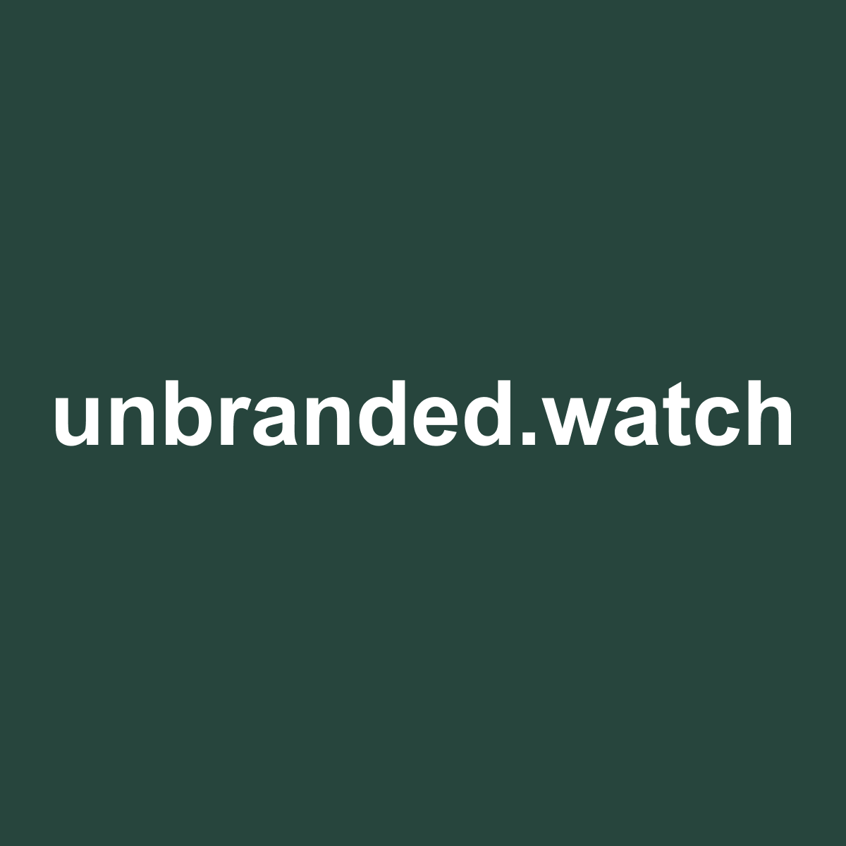 Unbranded
