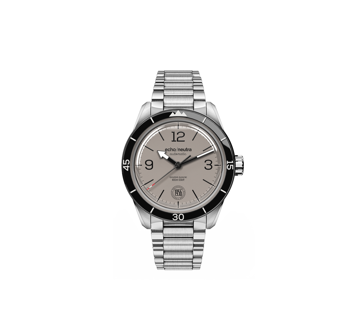 1956 3H Grigio - Tropical in gomma nero / Pelle vintage nera