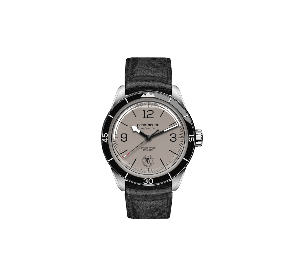 1956 3H Grigio - Tropical in gomma nero / Pelle vintage nera