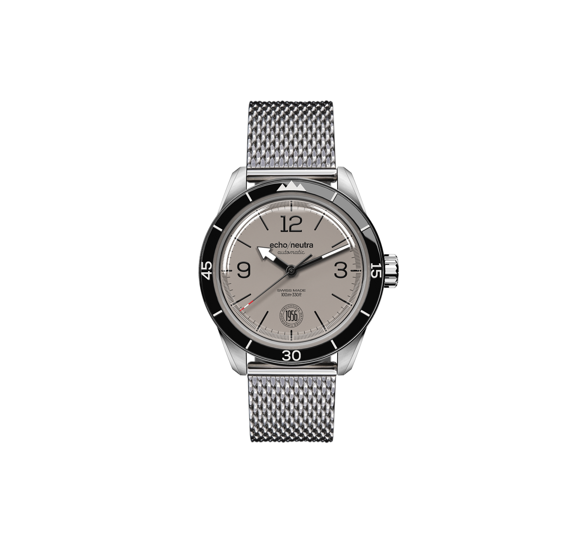 1956 3H Grigio - Tropical in gomma nero / Pelle vintage nera
