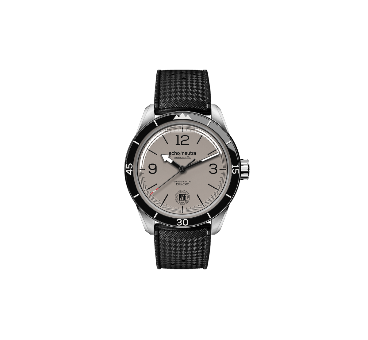 1956 3H Grigio - Tropical in gomma nero / Pelle vintage nera