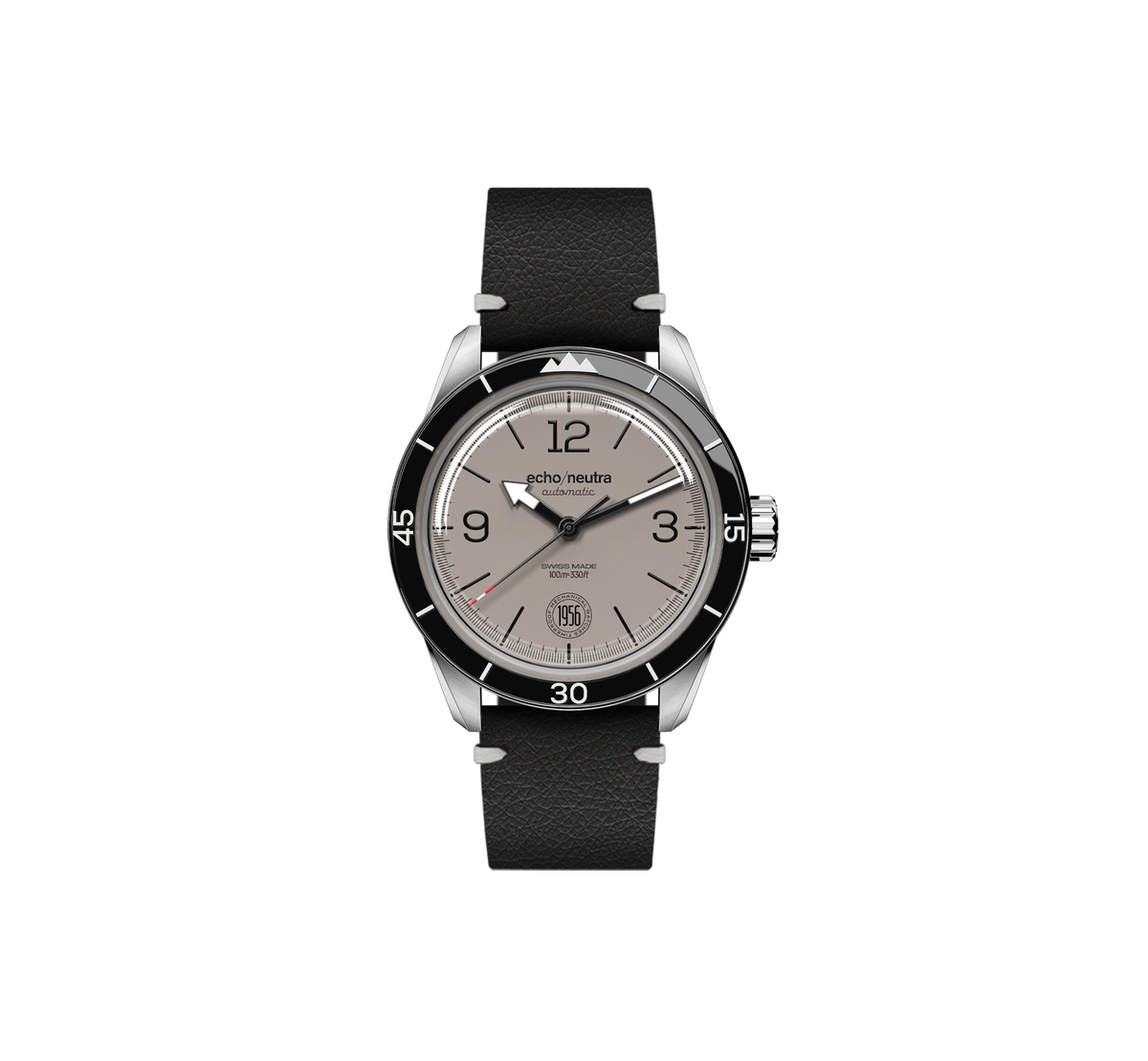 1956 3H Grigio - Tropical in gomma nero / Pelle vintage nera
