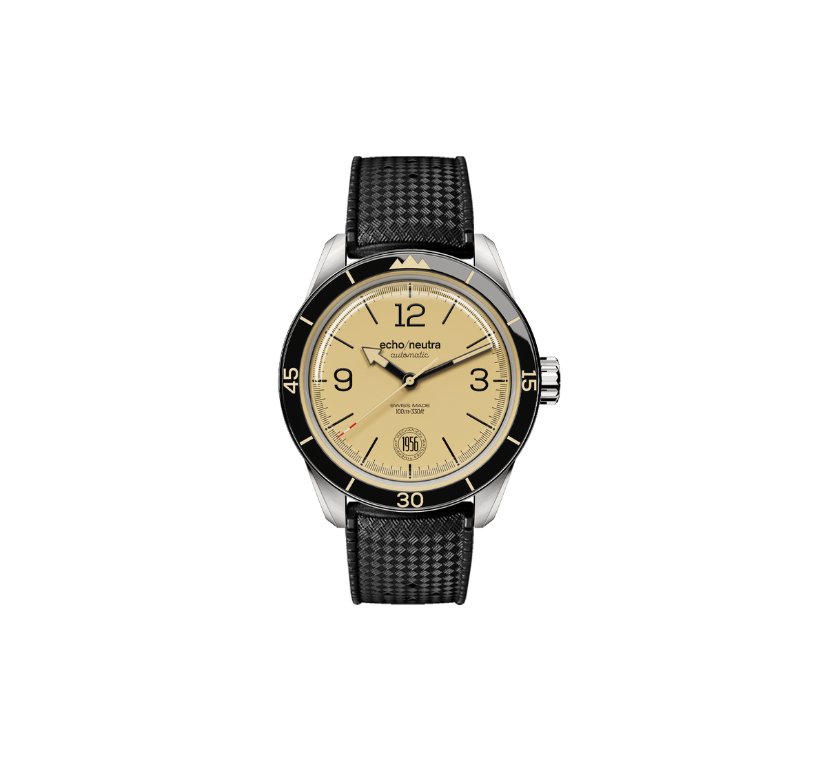 1956 3H Khaki - Tropical in gomma nero / Pelle vintage nera