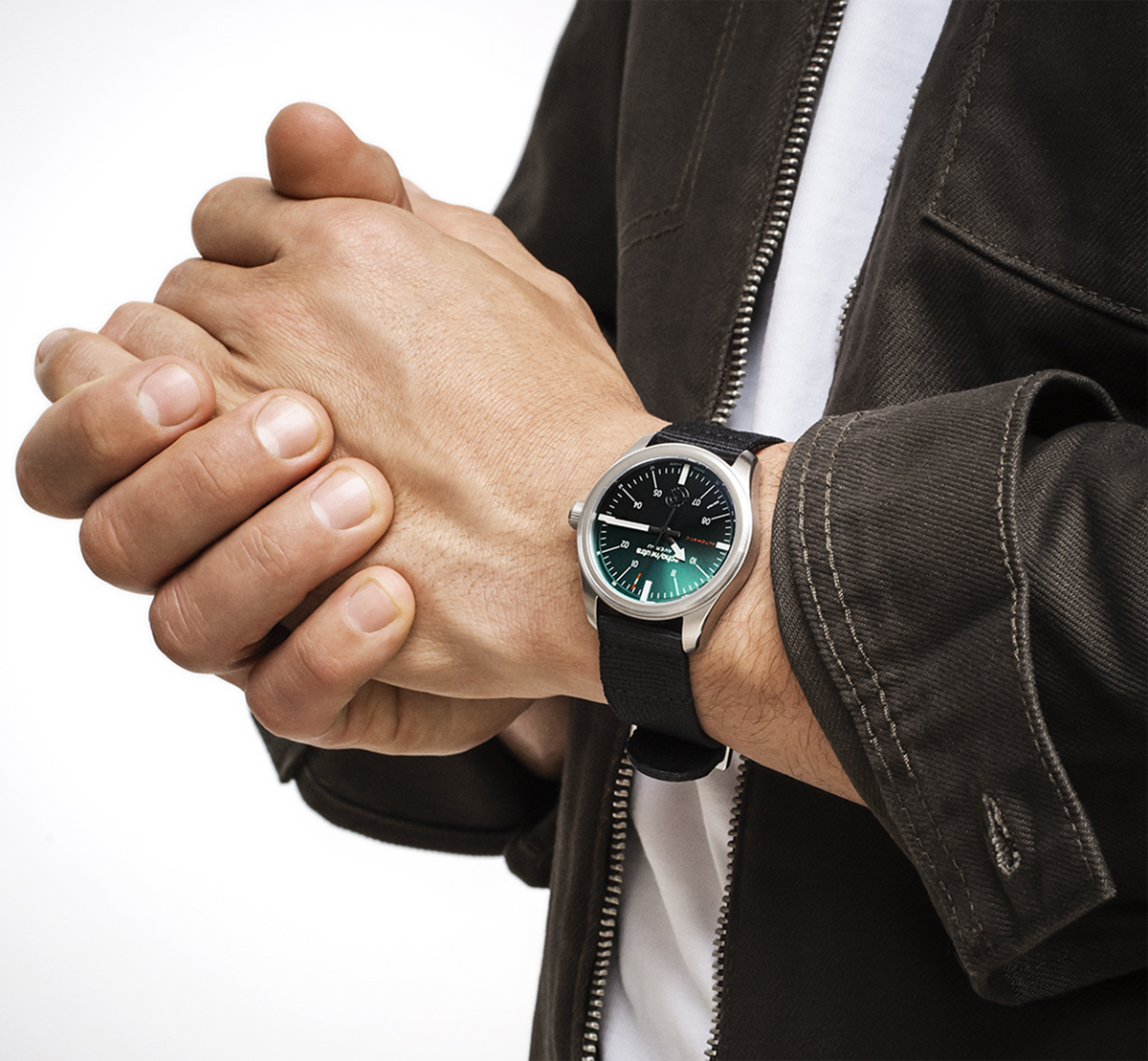 AVERAU 39 3H Green Degradè - Black water buffalo leather