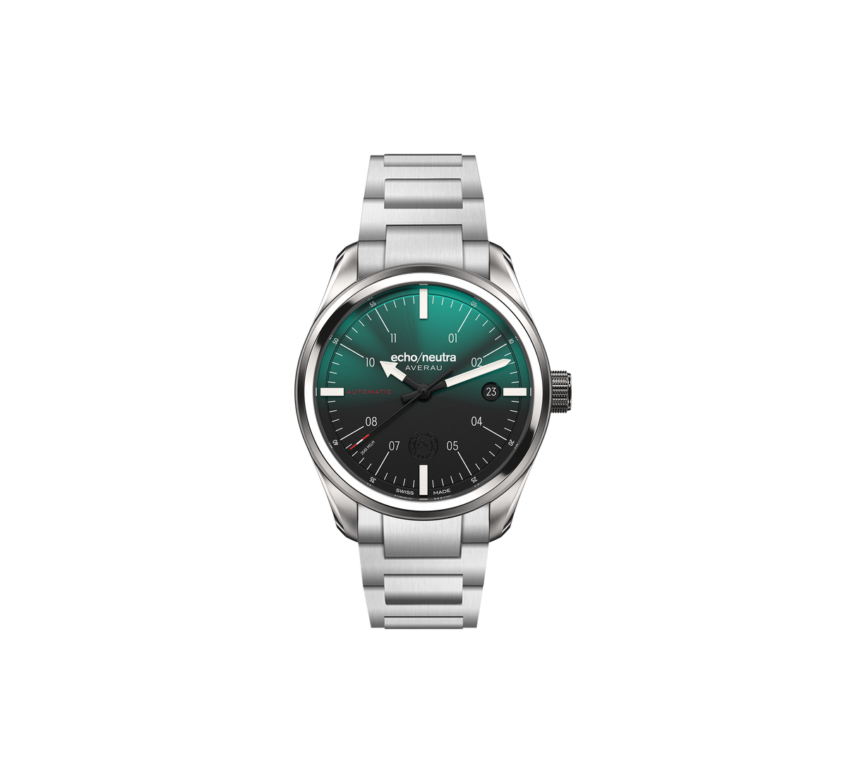 AVERAU 39 3H Green Degradè - Black water buffalo leather