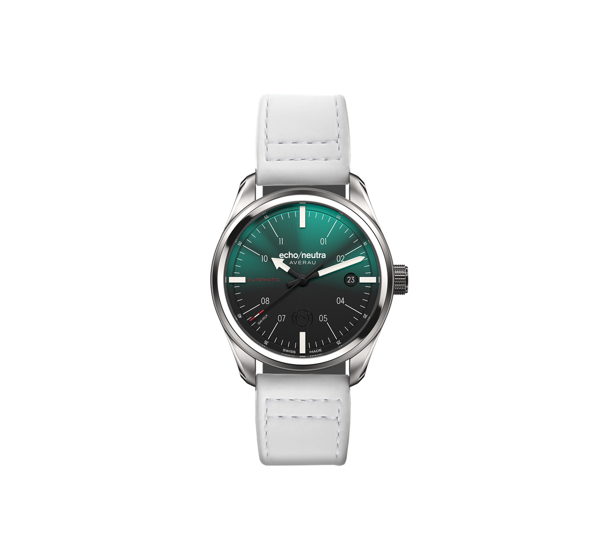 AVERAU 39 3H Green Degradè - Black water buffalo leather