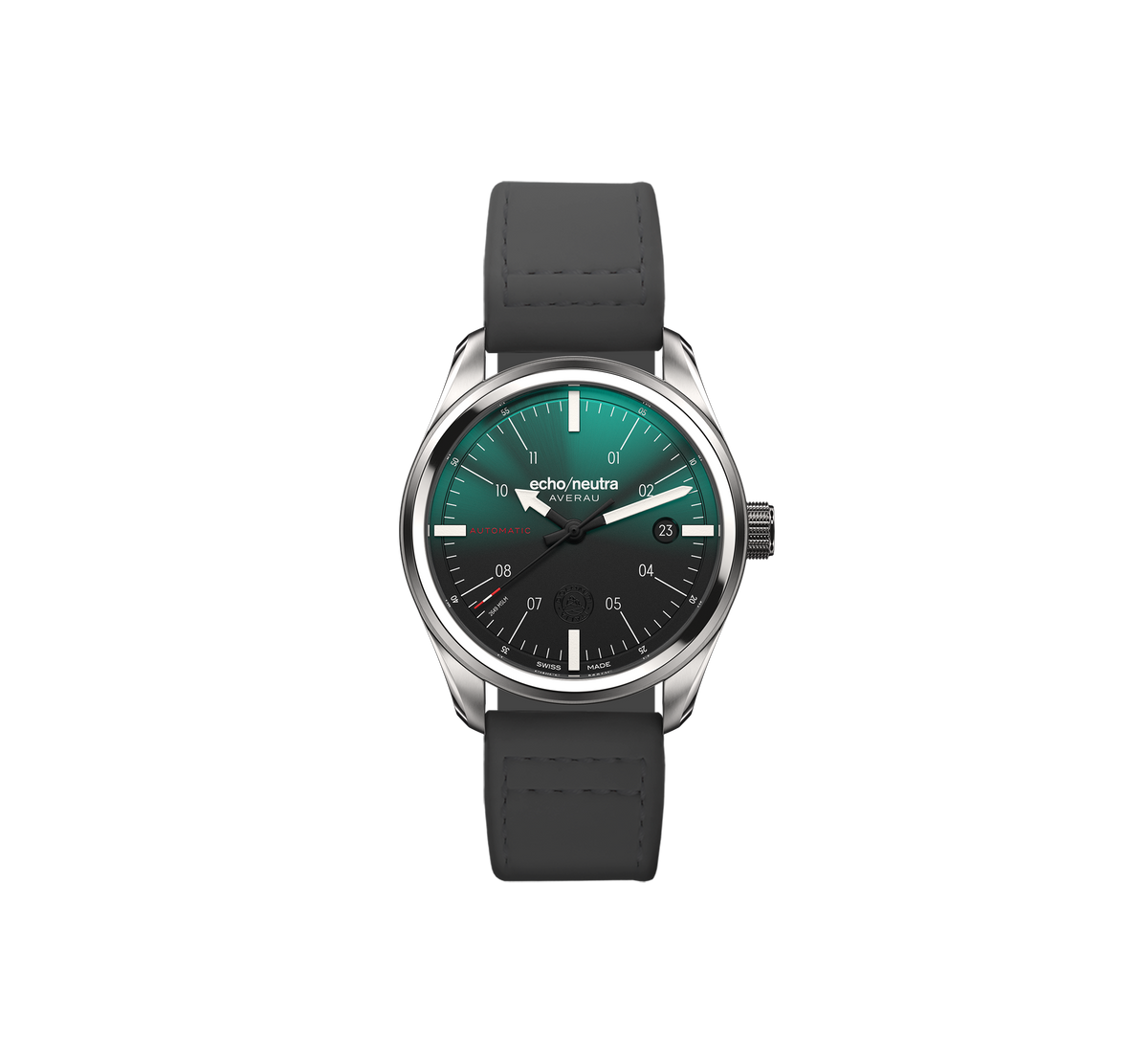 AVERAU 39 3H Green Degradè - Black water buffalo leather