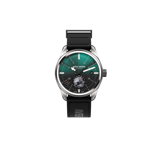 AVERAU 39 Moon phase "Big Moon" Green Degradè - Tessuto nero