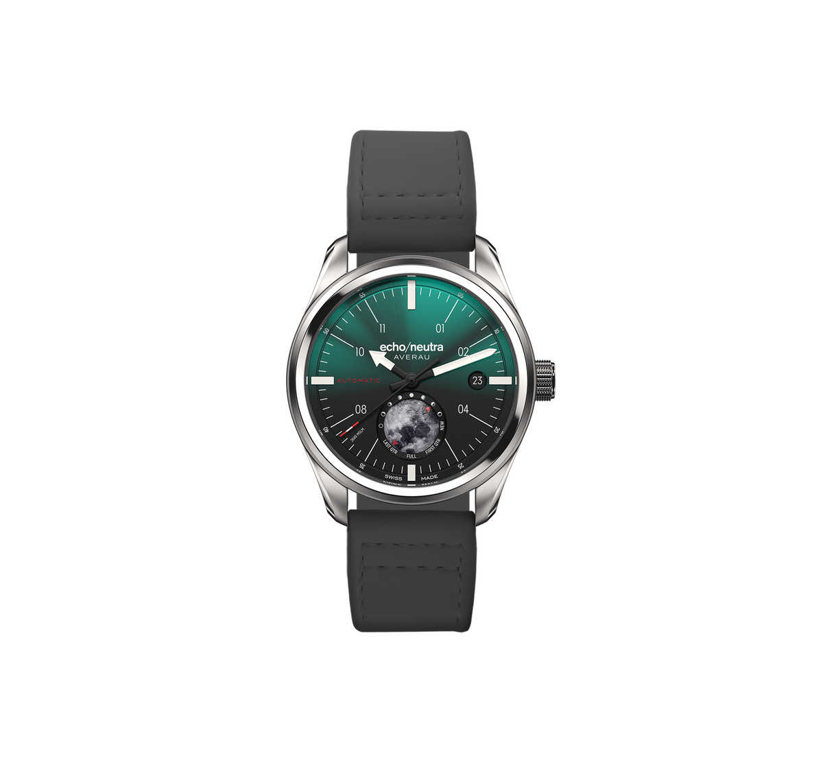 AVERAU 39 Moon phase "Big Moon" Green Degradè - Tessuto nero