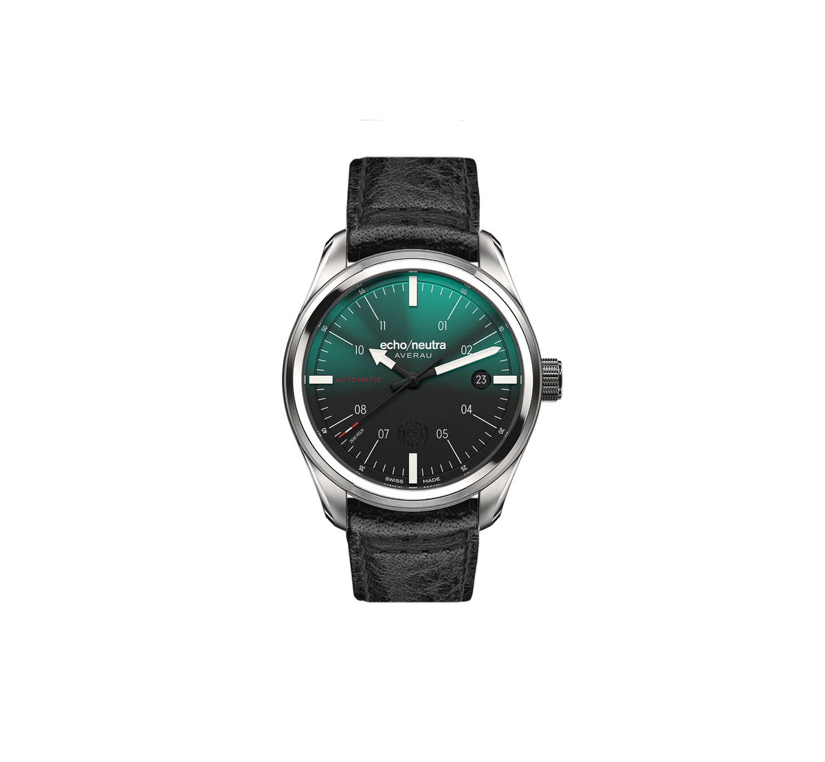 AVERAU 39 3H Green Degradè - Black water buffalo leather