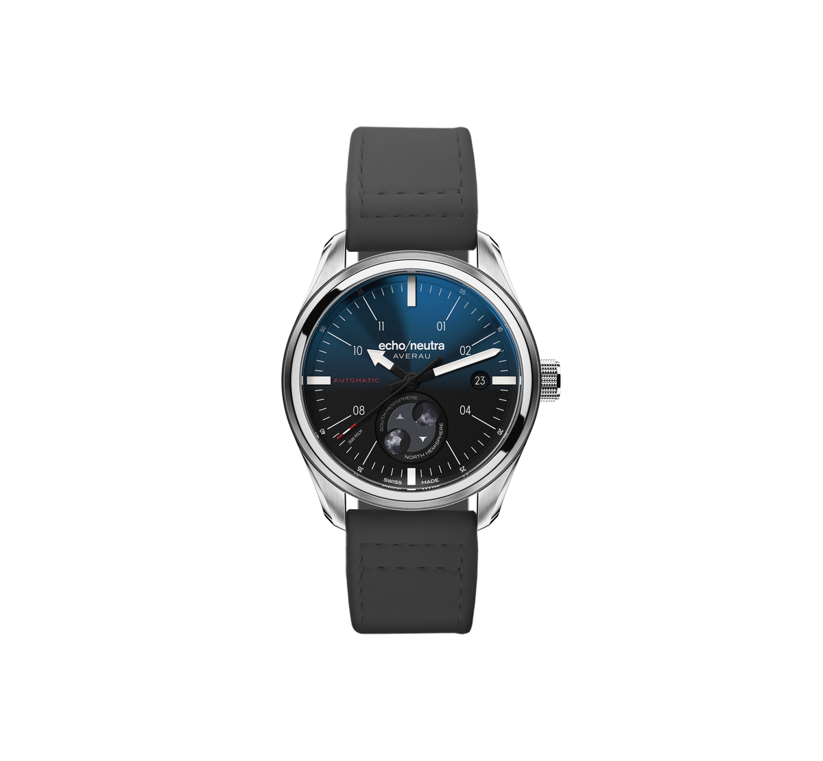 AVERAU 39 Fasi Lunari Blu - Pelle di bufalo acquatico nero,