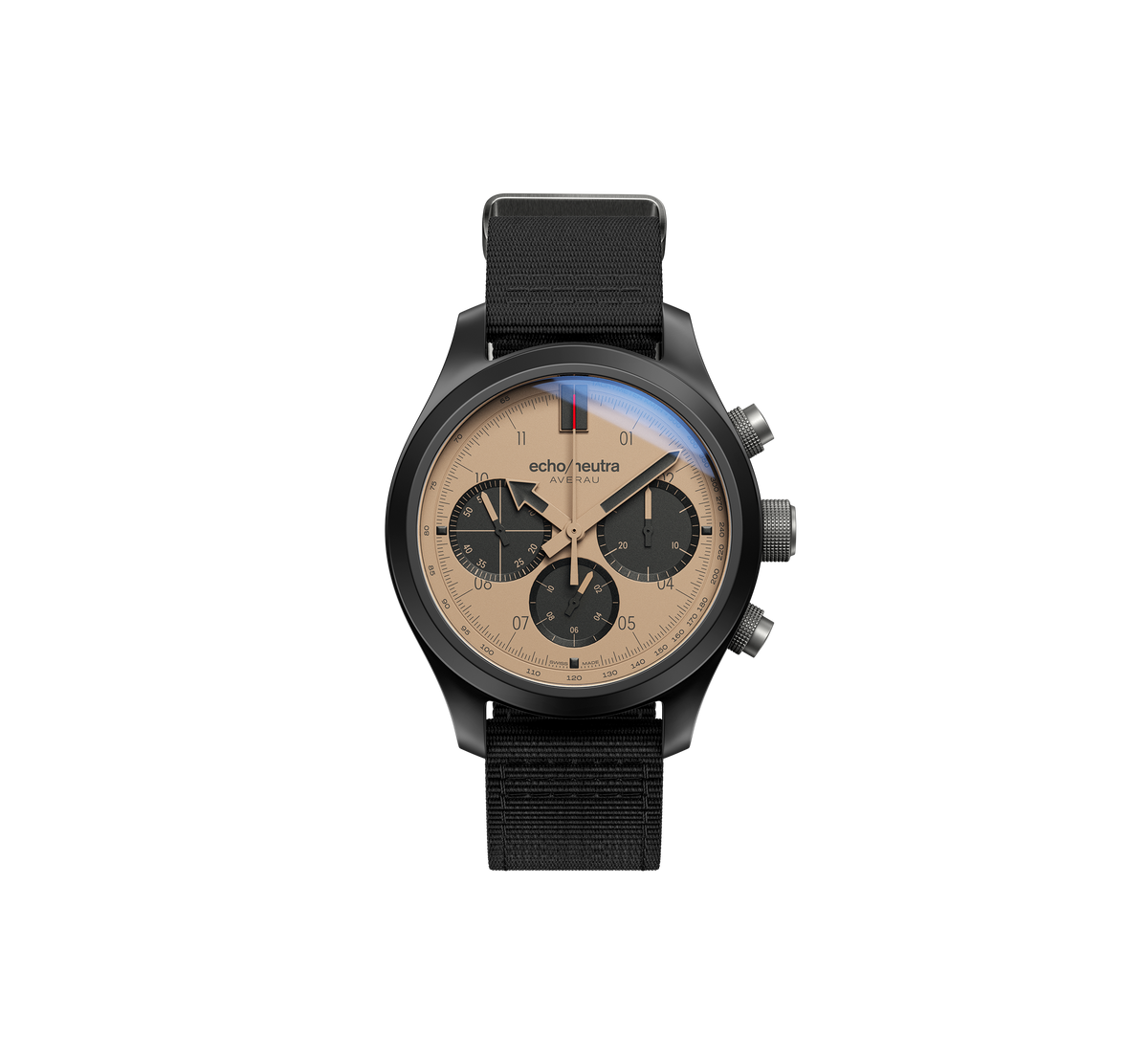 AVERAU CERAMICA CRONOGRAFO SAND - Tessuto Nero