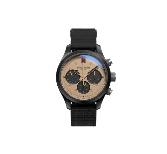 AVERAU CERAMICA CRONOGRAFO SAND - Tessuto Nero