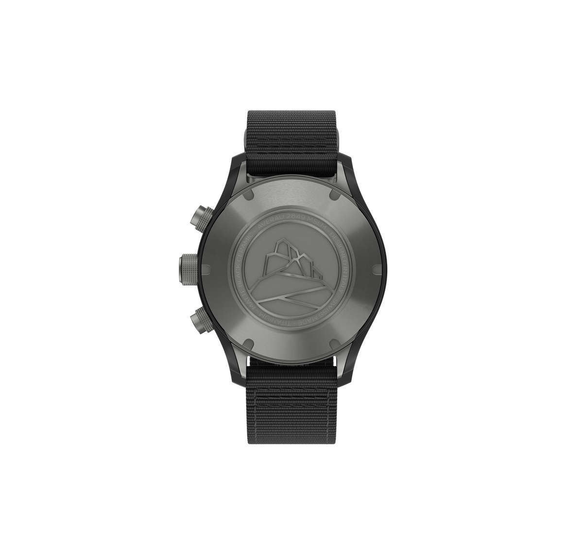 AVERAU CERAMICA CRONOGRAFO SAND - Tessuto Nero