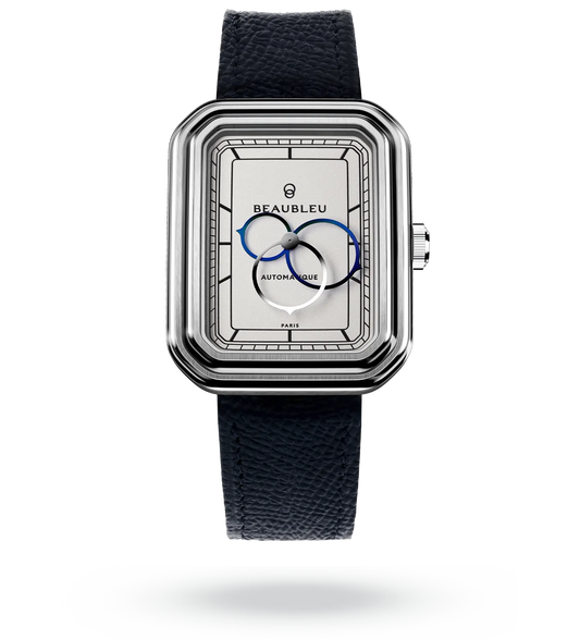 Ecce Figura Alba - Leather strap - Grained Blue