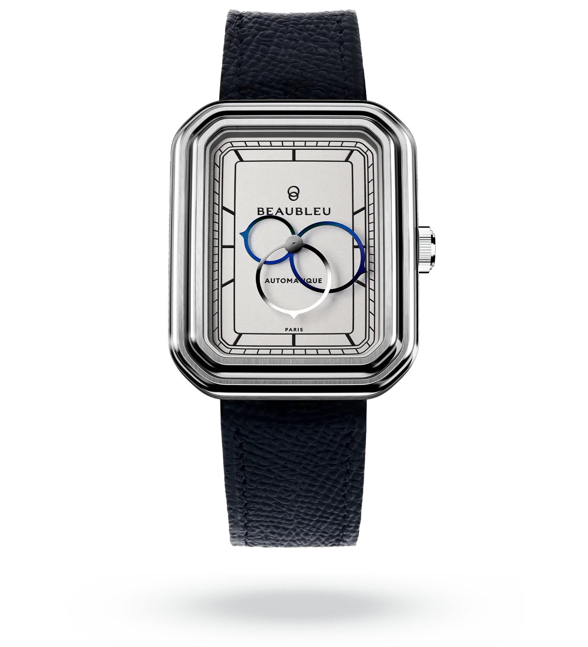 Ecce Figura Alba - Leather strap - Grained Blue