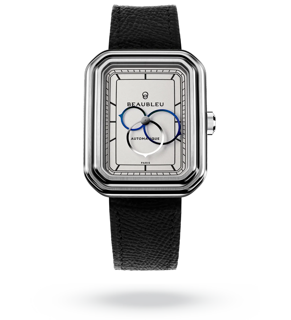 Ecce Figura Alba - Leather strap - Grained Black
