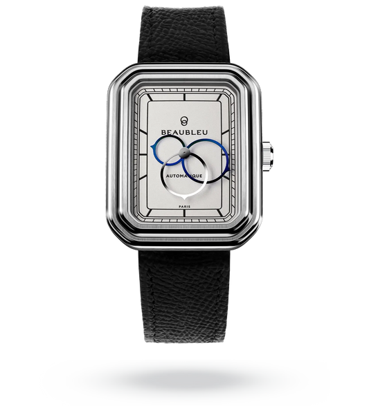 Ecce Figura Alba - Leather strap - Grained Black