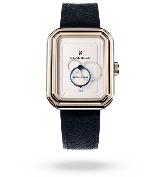 Ecce Figura Lys - Leather strap - Grained Blue