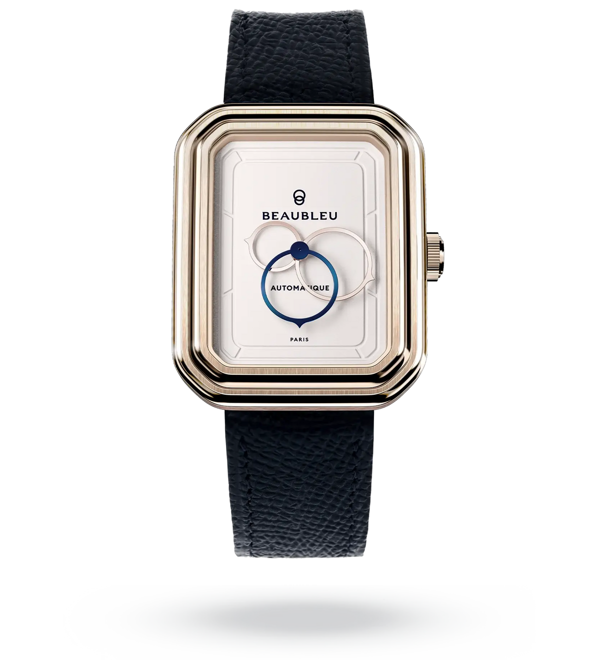 Ecce Figura Lys - Leather strap - Grained Blue