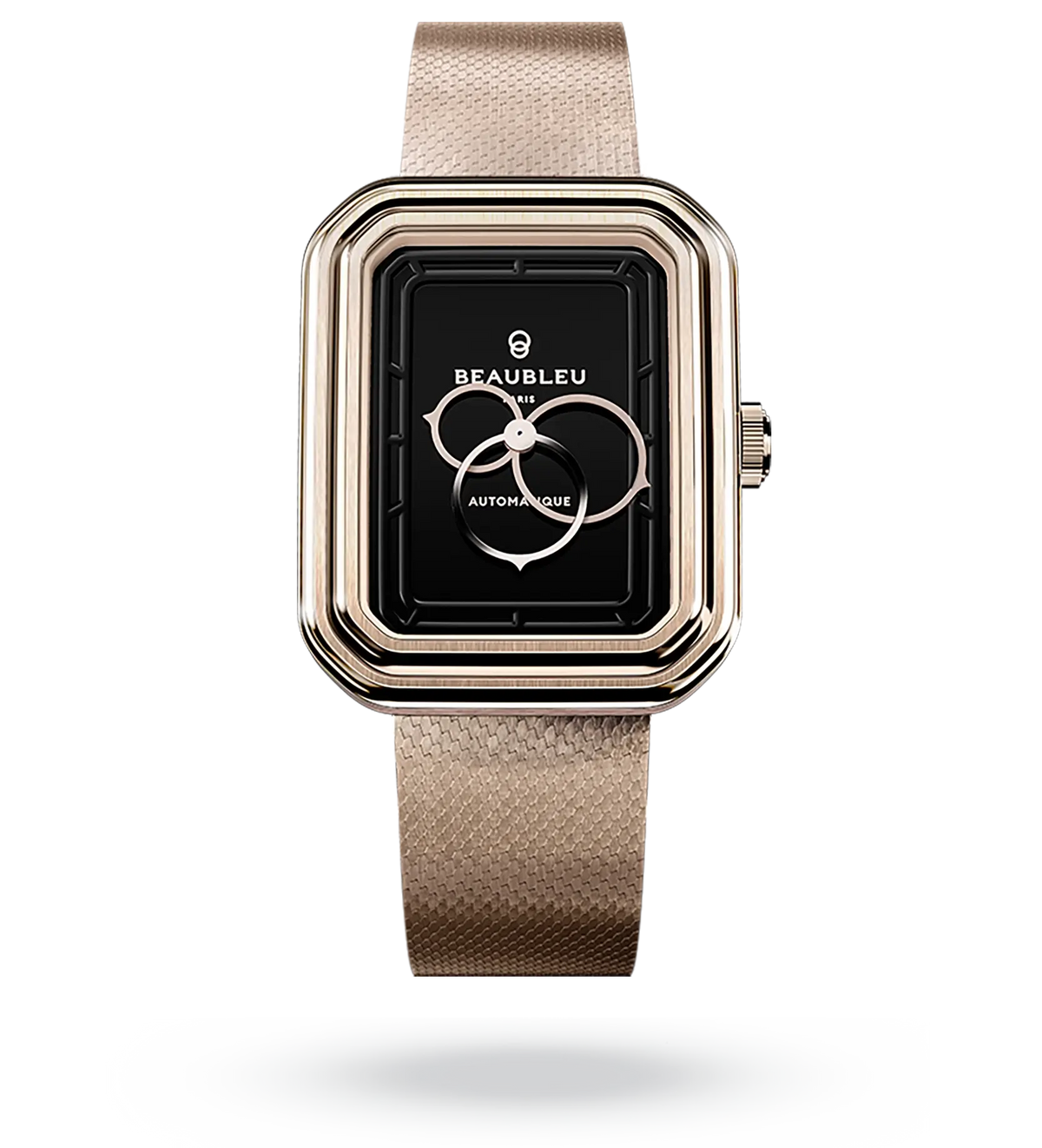Ecce Figura Onyx - Leather strap - Grained Black
