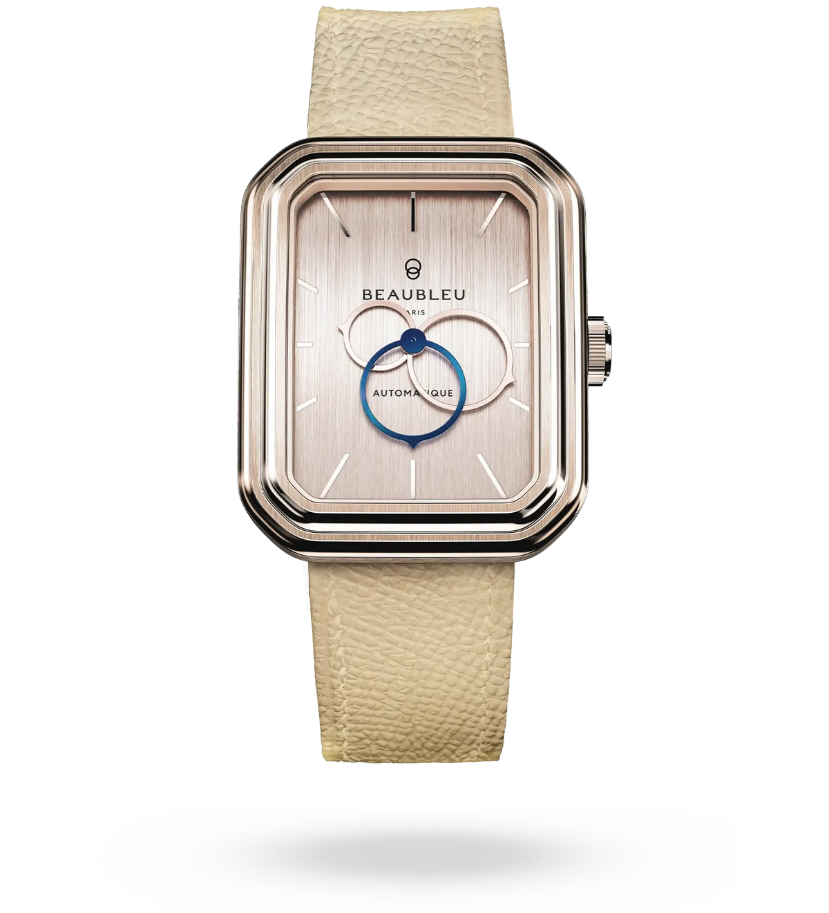 Ecce Figura Sienna - Leather strap - Grained Blue