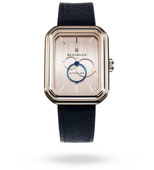 Ecce Figura Sienna - Leather strap - Grained Blue