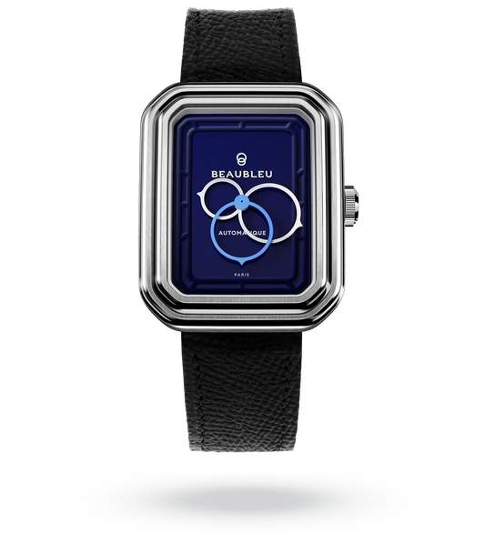 Ecce Figura Smalt - Leather strap - Grained Black