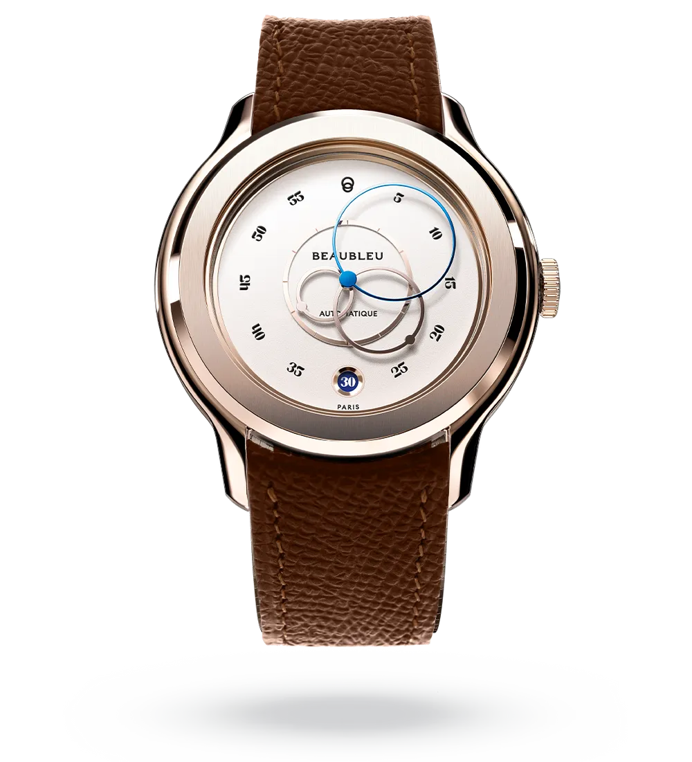 Ecce Lys - Leather strap - Caiman Blue