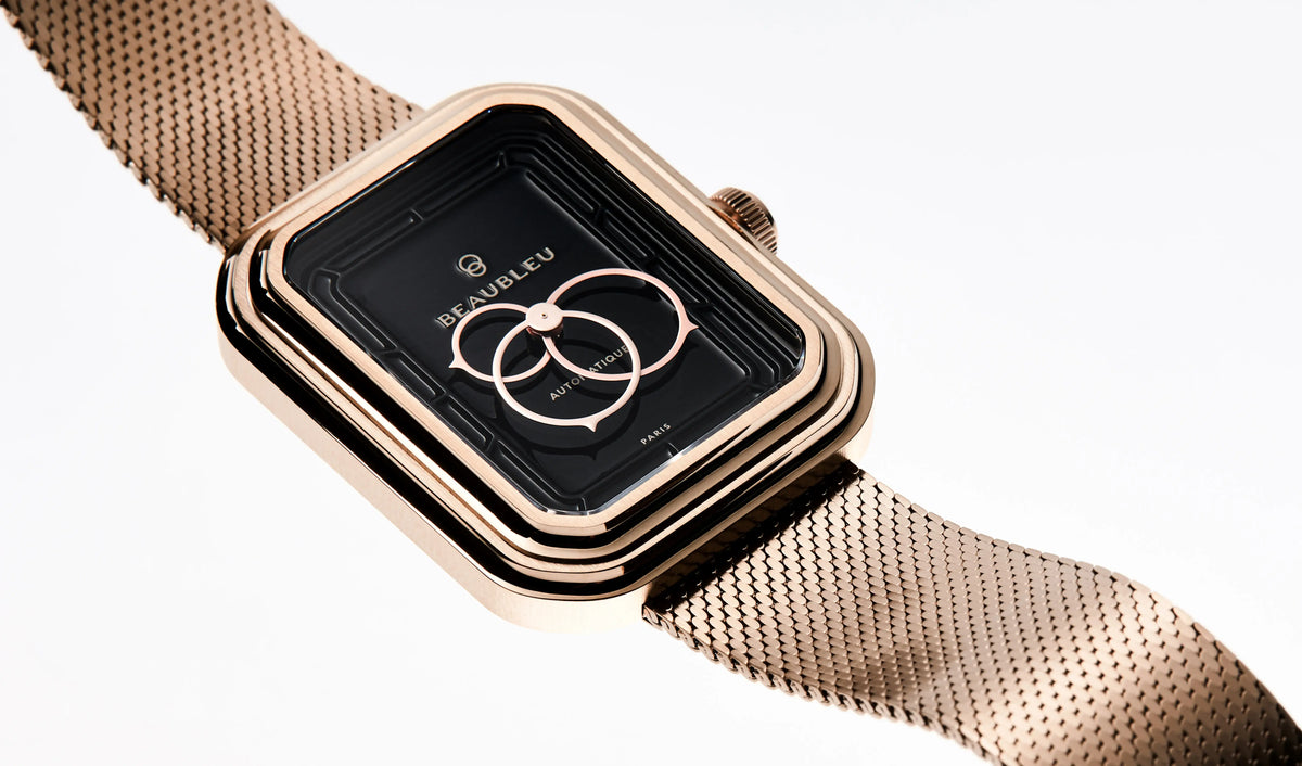 Ecce Figura Onyx - Leather strap - Grained Black