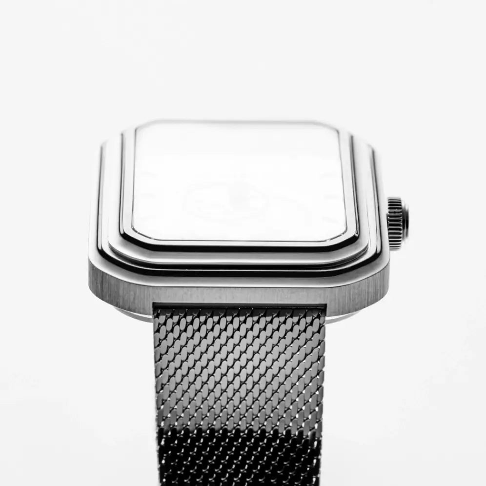 Ecce Figura Smalt - Leather strap - Grained Blue