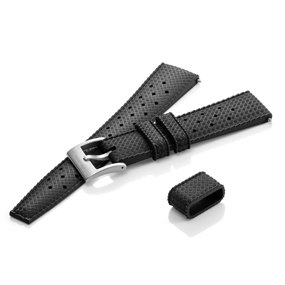 Skindiver Automatic Dive Watch - 38 mm - Old Radium Lume - Black "Tropic" Rubber Strap