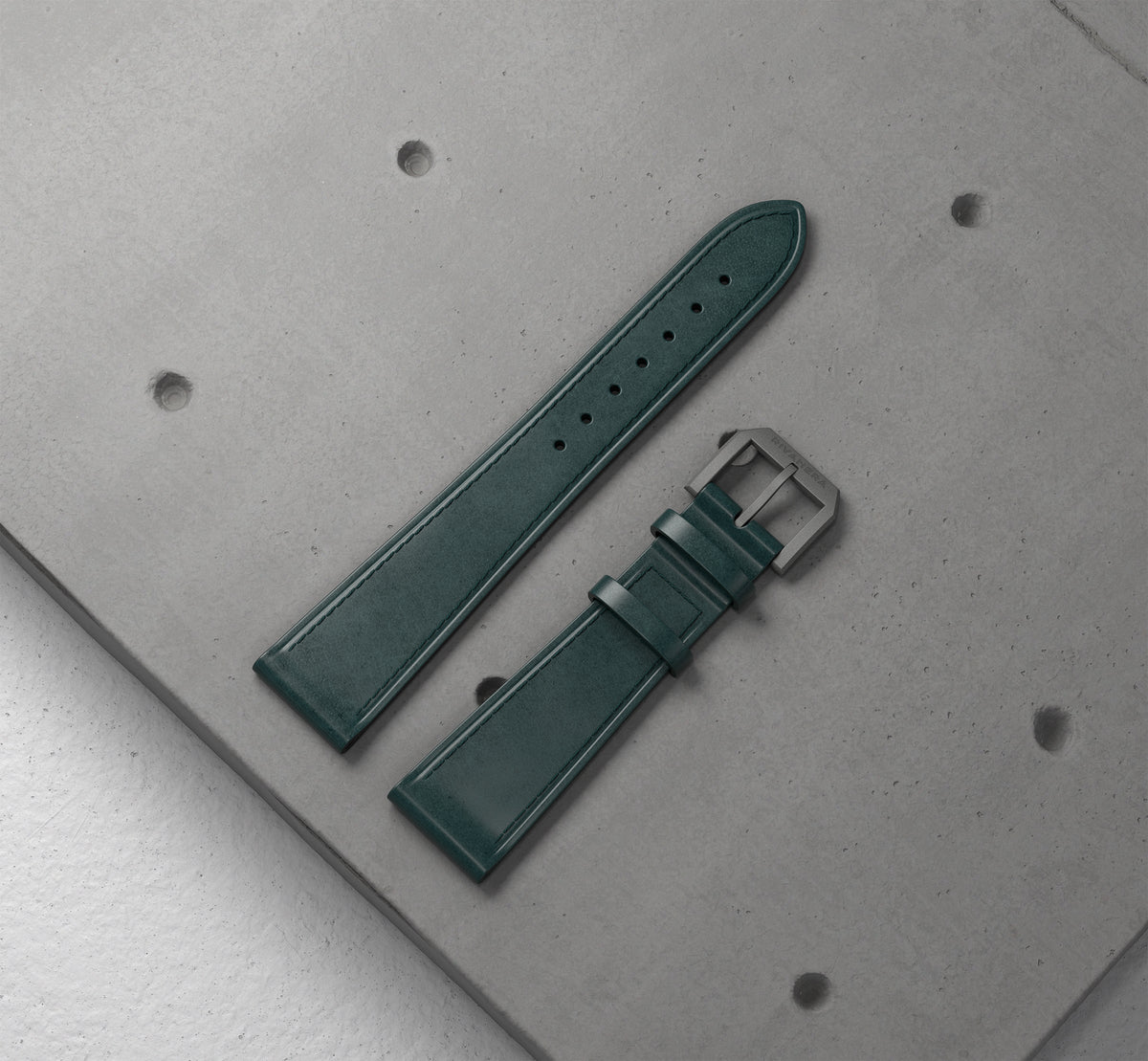 Cordovan Horween verde scuro - Rivanera - REGULAR | Adatto a polsi da 16cm a 21.2cm