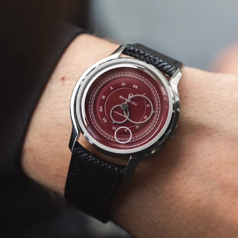 La Pièce n°1 - Burgundy - Steel Strap