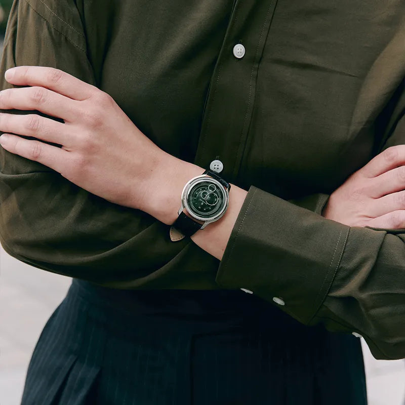 La Pièce n°1 - Olive Green - Steel Strap