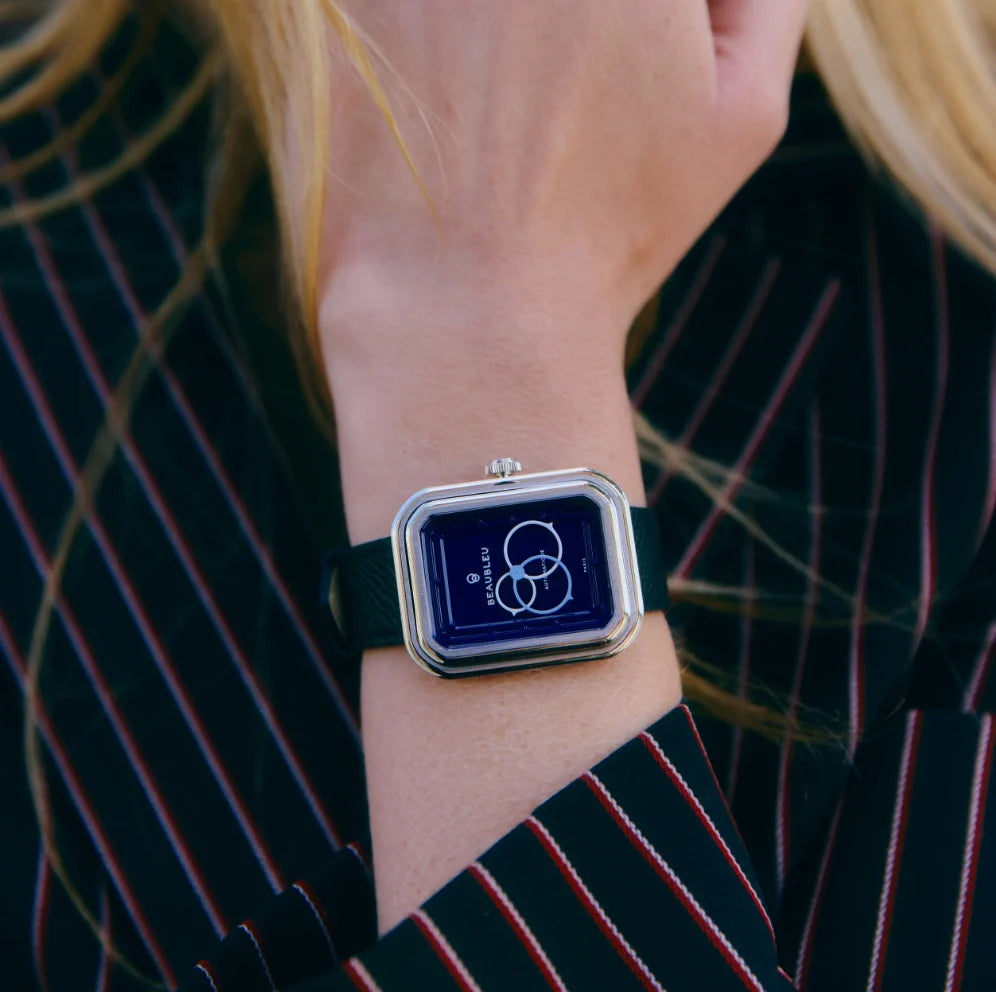 Ecce Figura Smalt - Leather strap - Grained Black