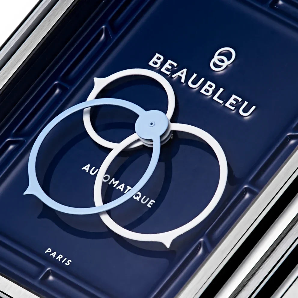 Ecce Figura Smalt - Leather strap - Grained Blue