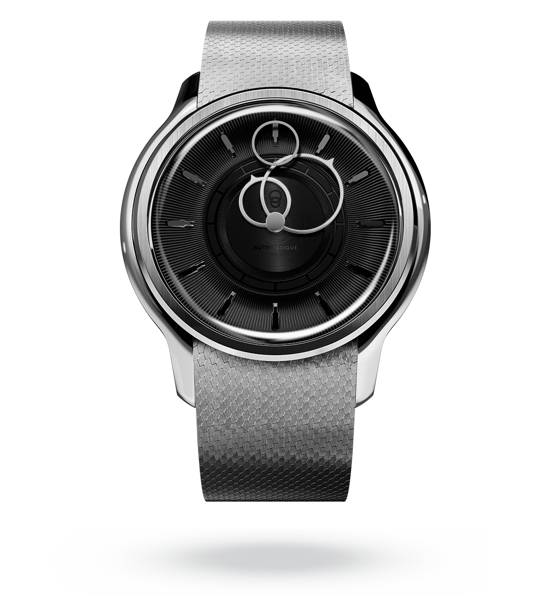 La Pièce n°2 - Black - Leather strap - Grained Black
