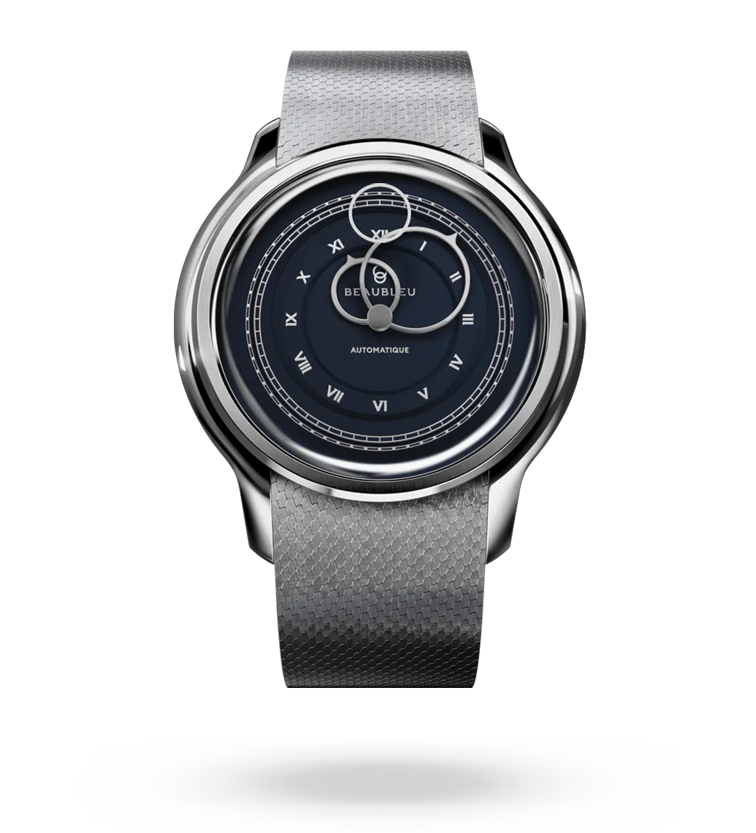 La Pièce n°1 - Empire Blue - Leather strap - Grained Blue