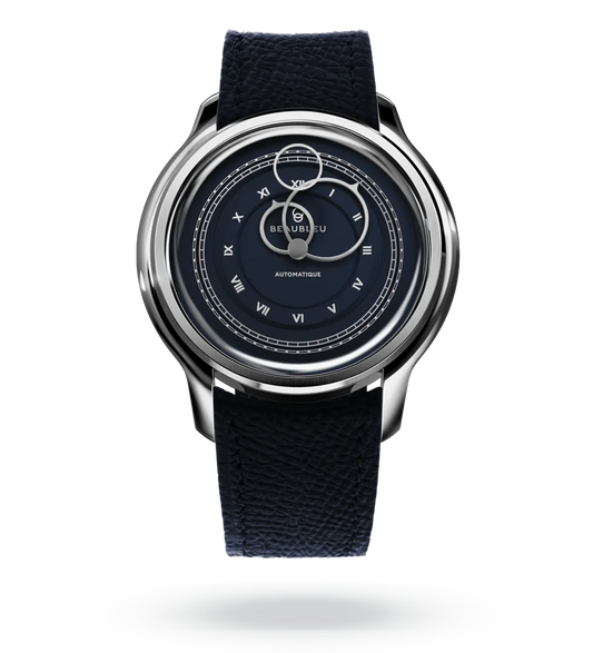 La Pièce n°1 - Empire Blue - Leather strap - Grained Blue