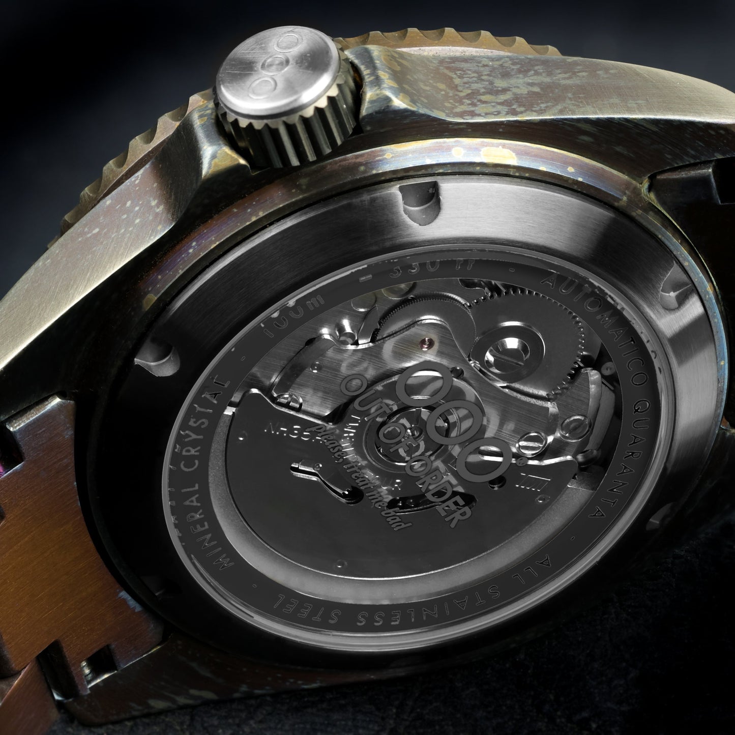 BLACK AUTOMATICO QUARANTA - ULTRA DISTRESSED