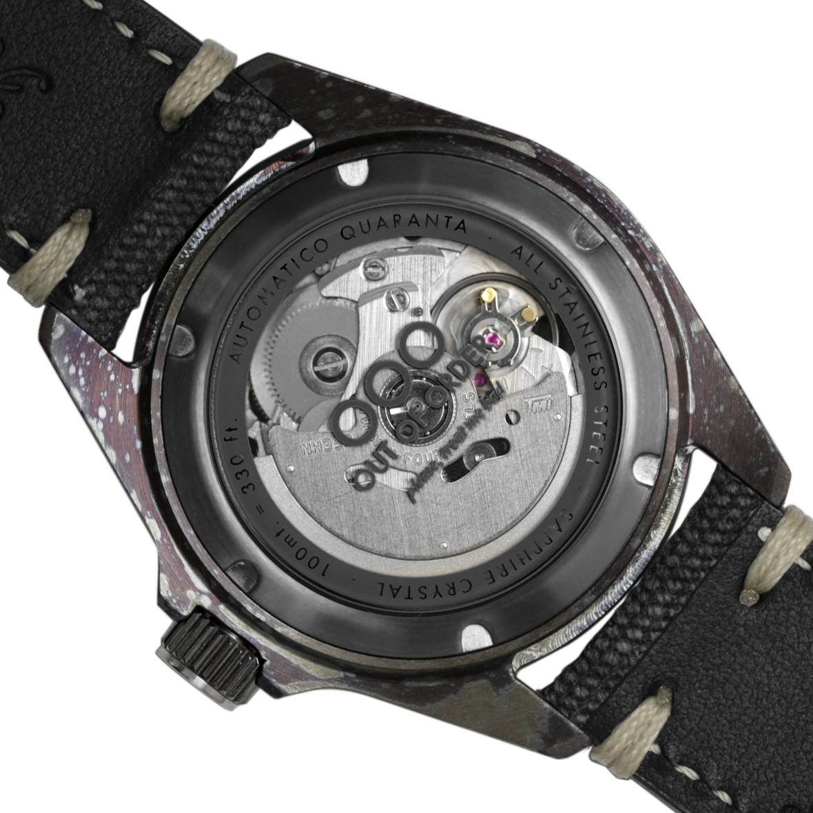 BLACK AUTOMATICO QUARANTA CANVAS