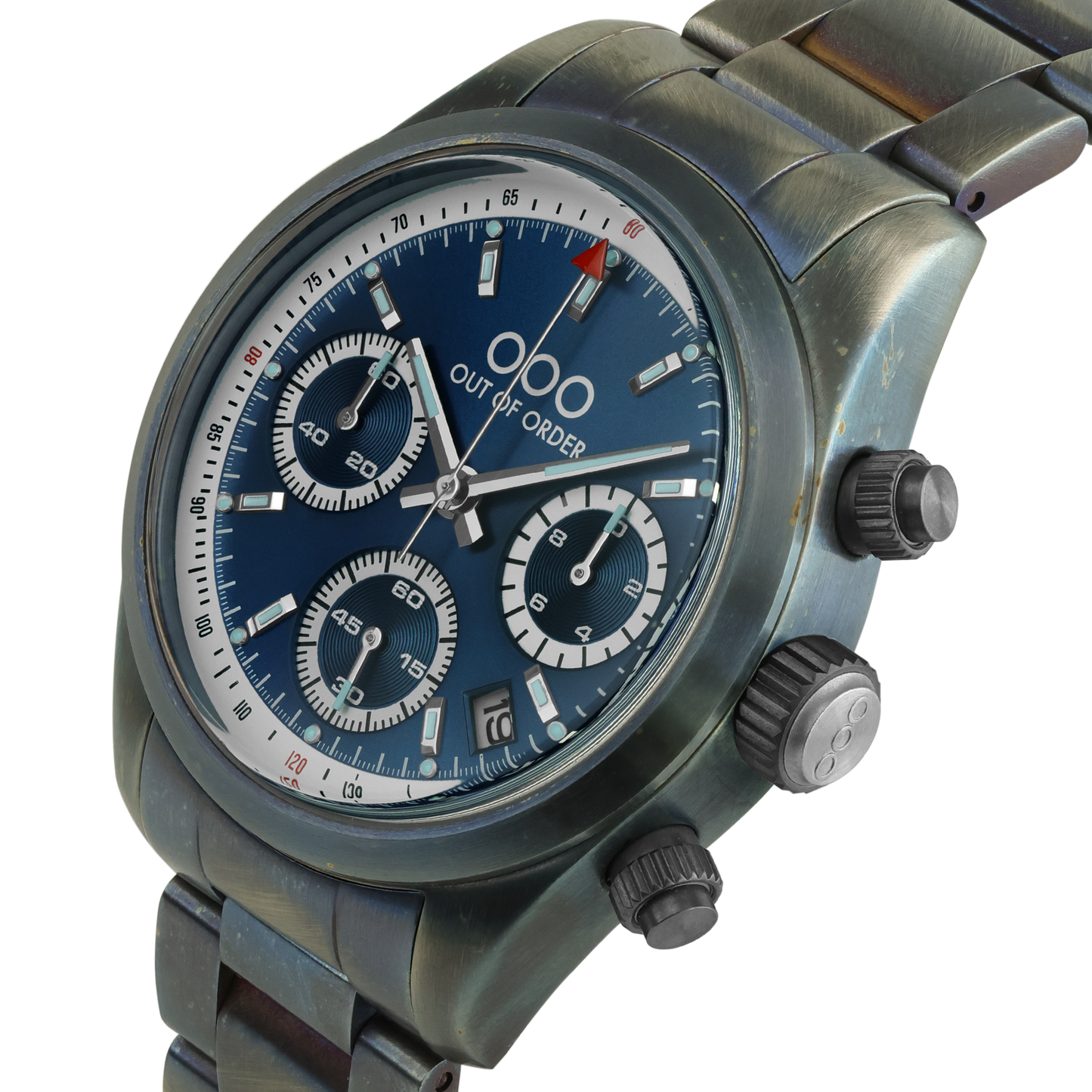 BLUE SPORTY CRONOGRAFO - STAINLESS STEEL