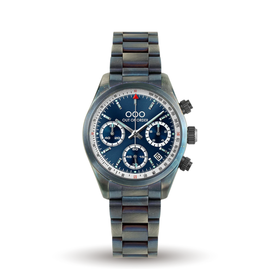 BLUE SPORTY CRONOGRAFO - STAINLESS STEEL