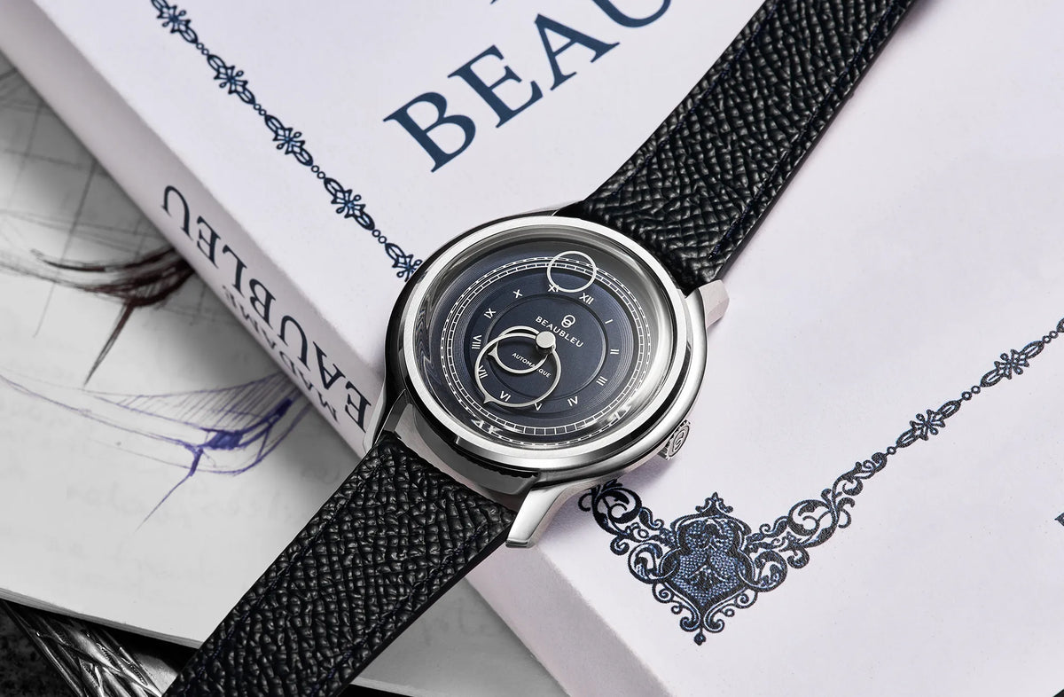 La Pièce n°1 - Empire Blue - Leather strap - Grained Blue