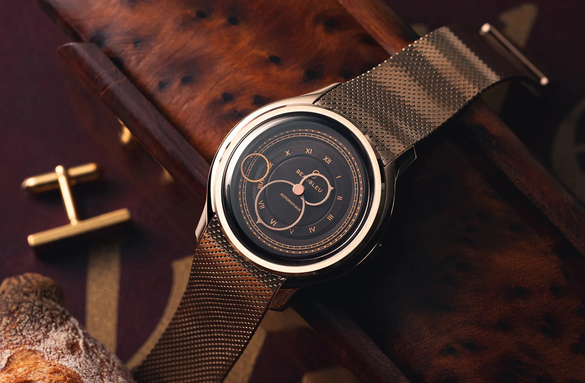 La Pièce n°1 - Moka - Leather strap - Grained Brown