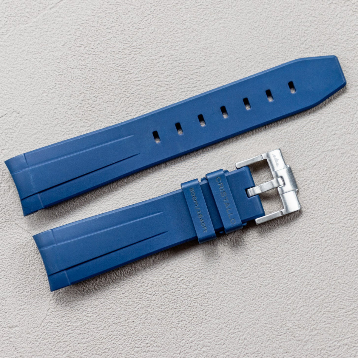 Cinturino in gomma FKM Blu per Cristallo