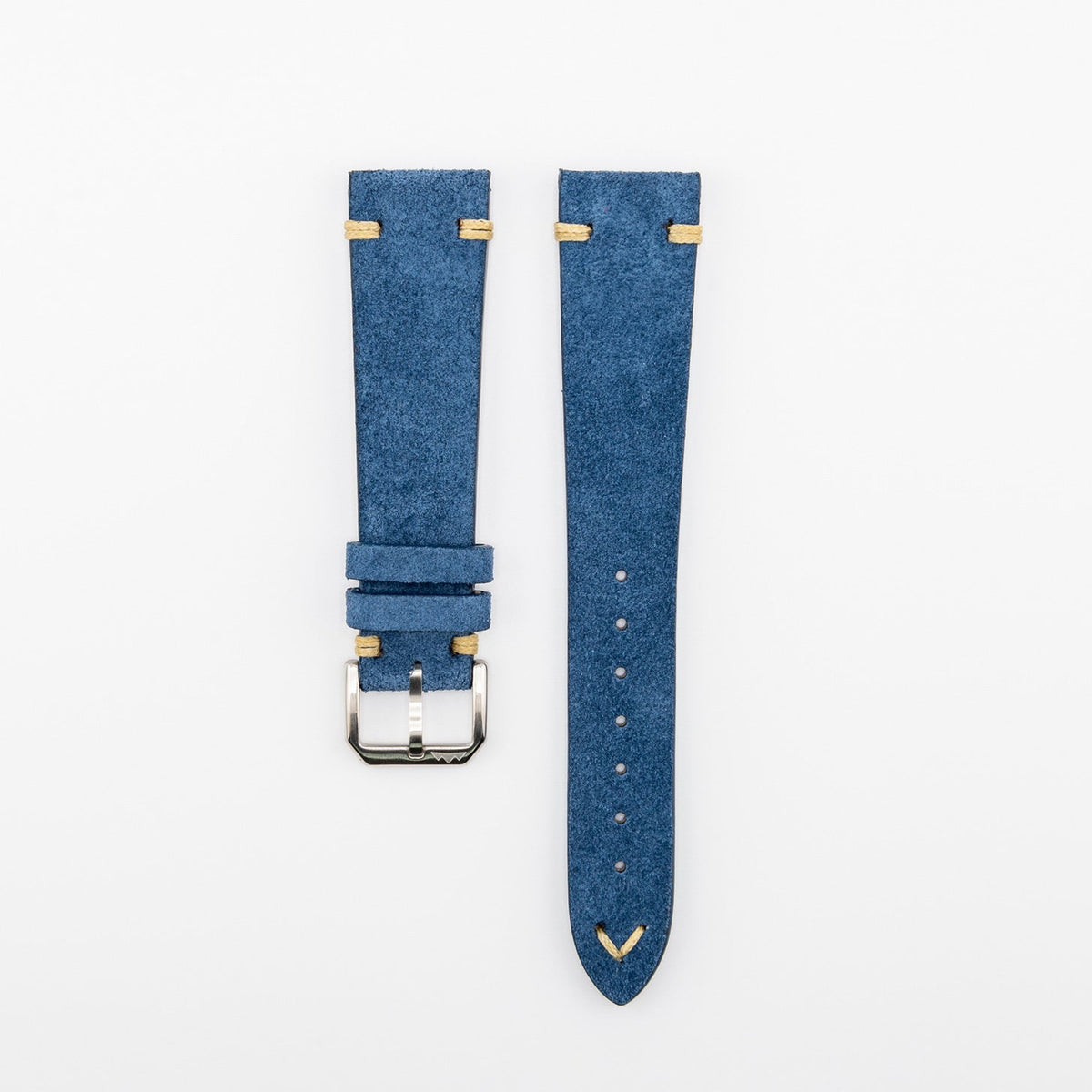 Vintage scamosciato Blu-Beige
